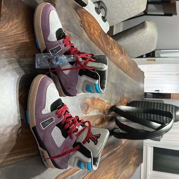 Louis Vuitton trainer sneaker Boot Purple. RP(Once used). - Picture 11 of 12